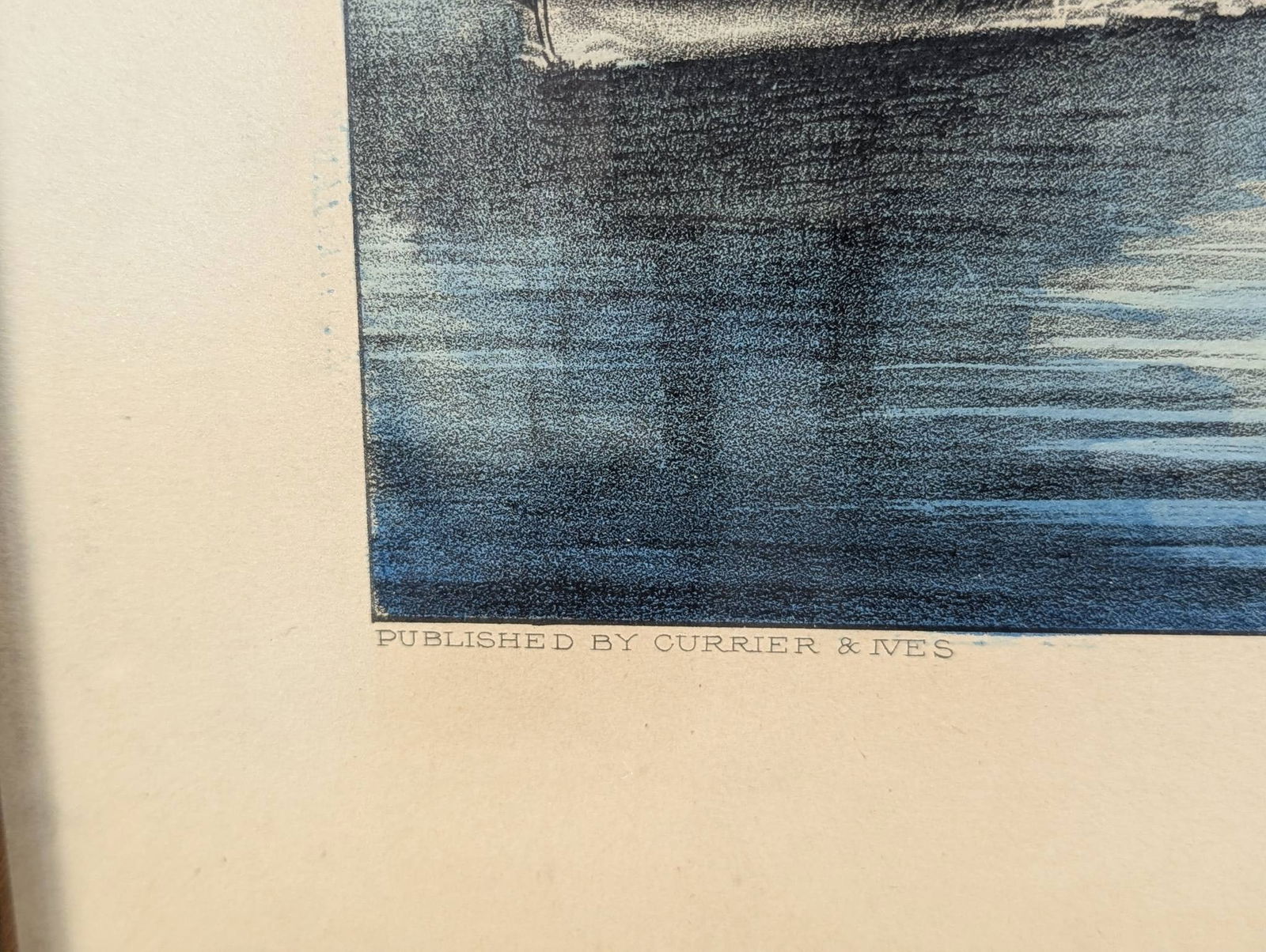 Lithograph Depicting Maiden Rock Mississippi River Published by Currier and Ives - 9