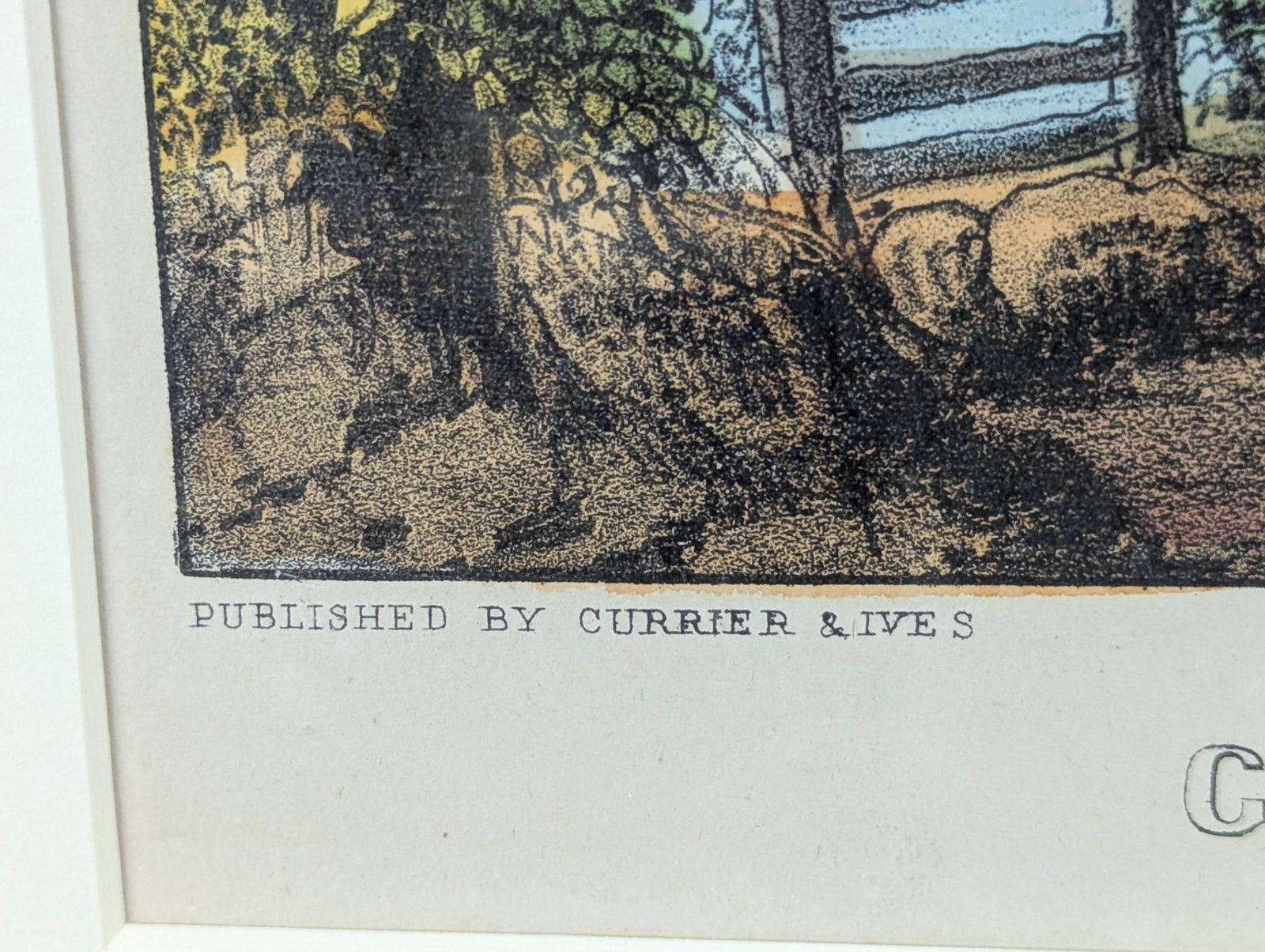 Currier and Ives Lithograph Titled Good Times on the Old Plantation - 9