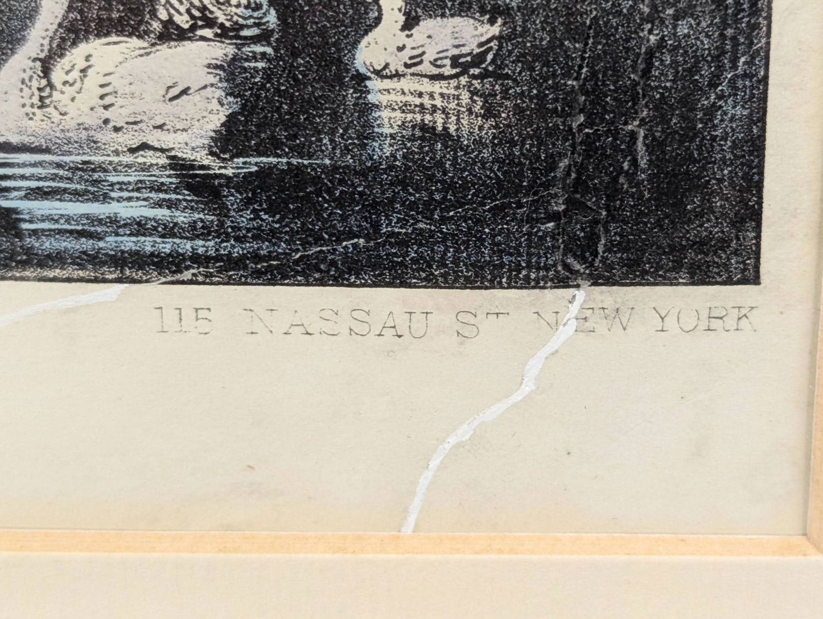 Lithograph Published by Currier and Ives Depicting Central Park Bridge Scene - 11