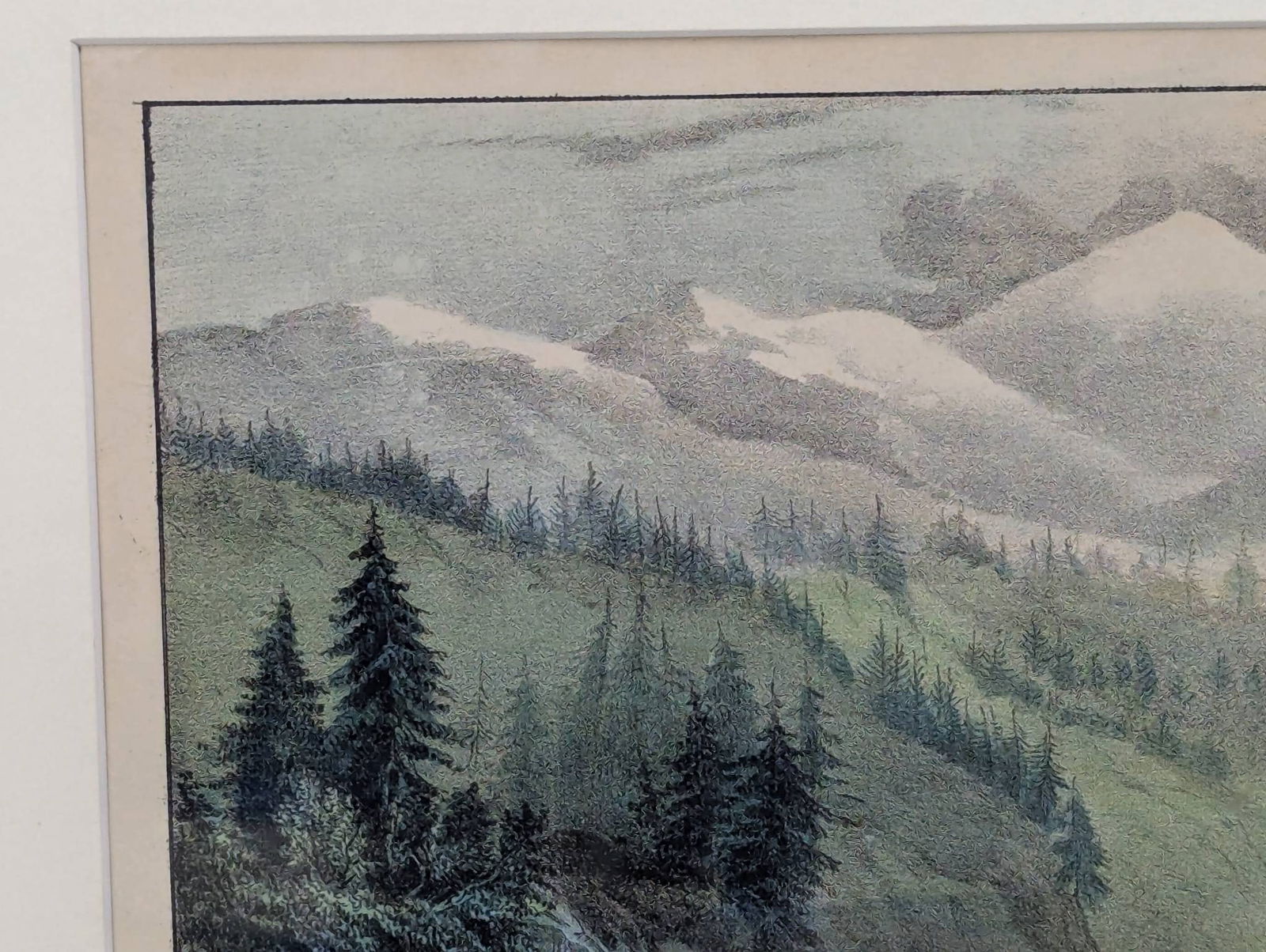 Currier and Ives Lithograph Depicting Train Route to California - 3