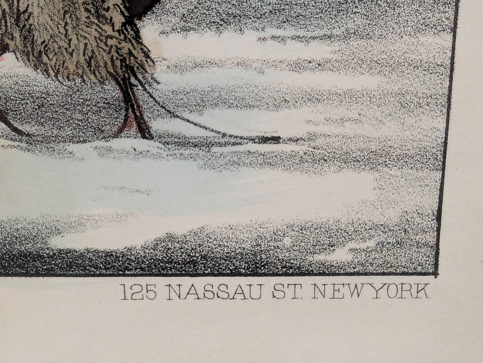 Lithograph by Currier and Ives Titled Winter Morning in the Country - 11