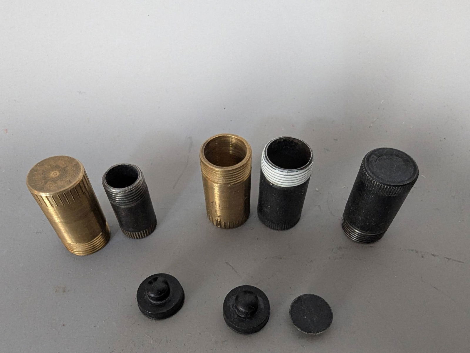 Antique Electric Fan Oil Cups in Brass and Metal - 2