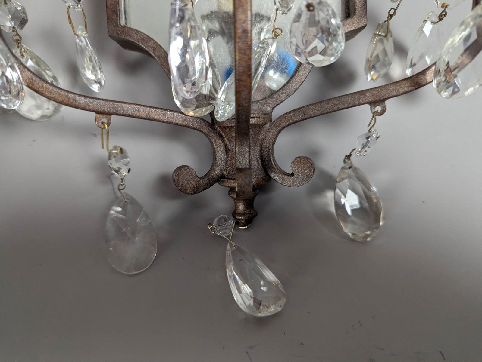 Early 20th-Century Italian Baroque Style Mirrored Wall Sconces - 3