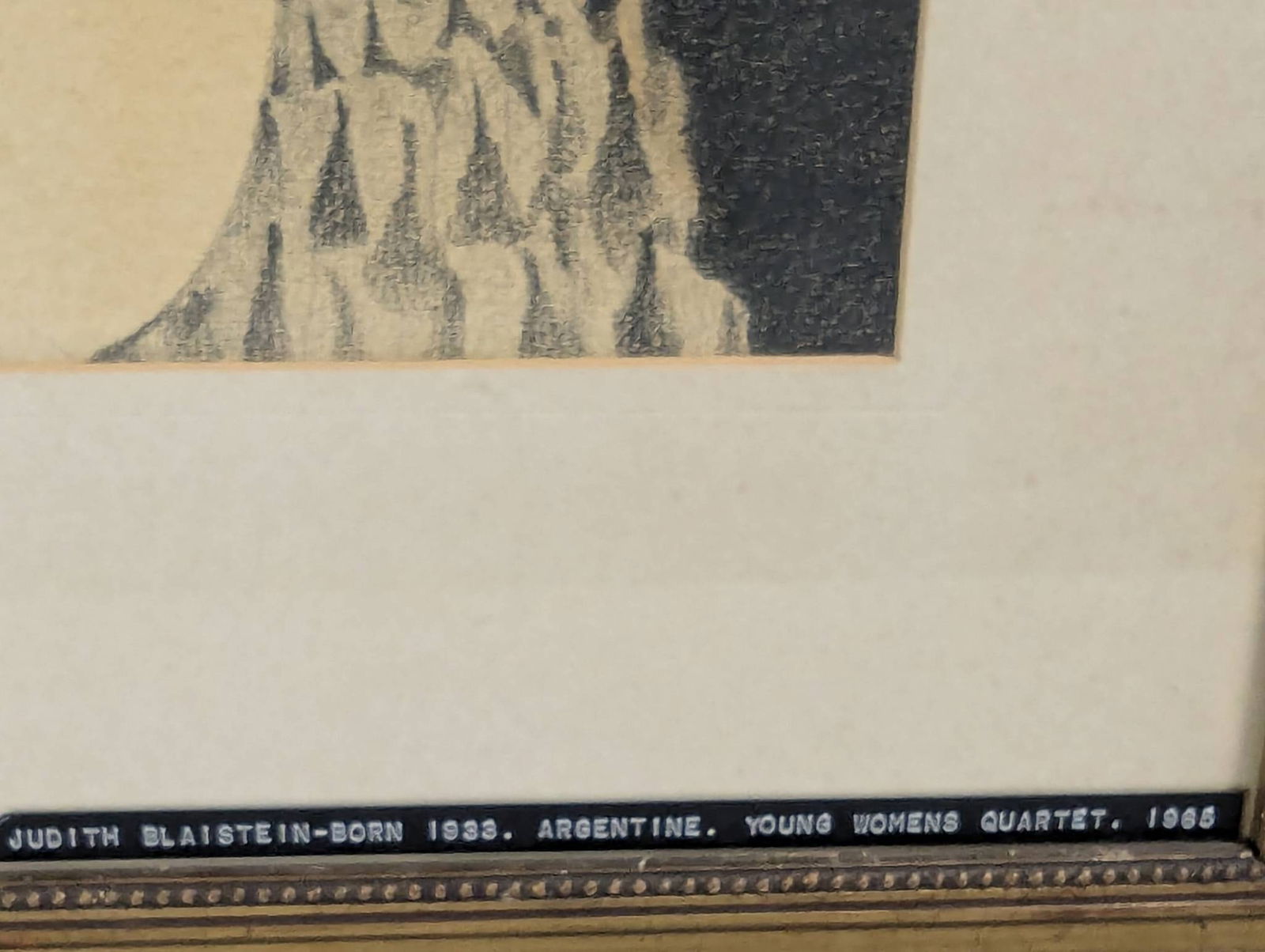 Judith Blaistein Young Womens Quartet 1965 Argentine Artwork - 11