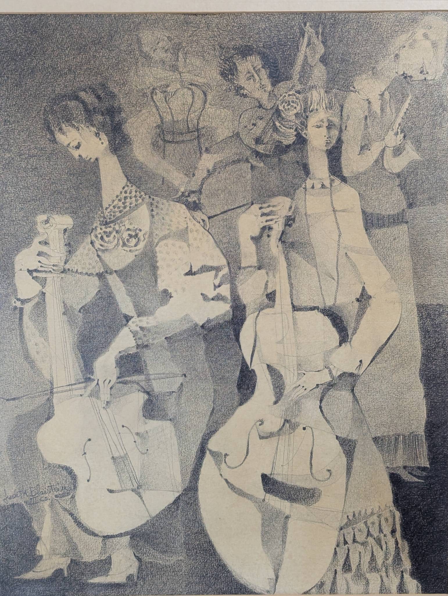 Judith Blaistein Young Womens Quartet 1965 Argentine Artwork - 2