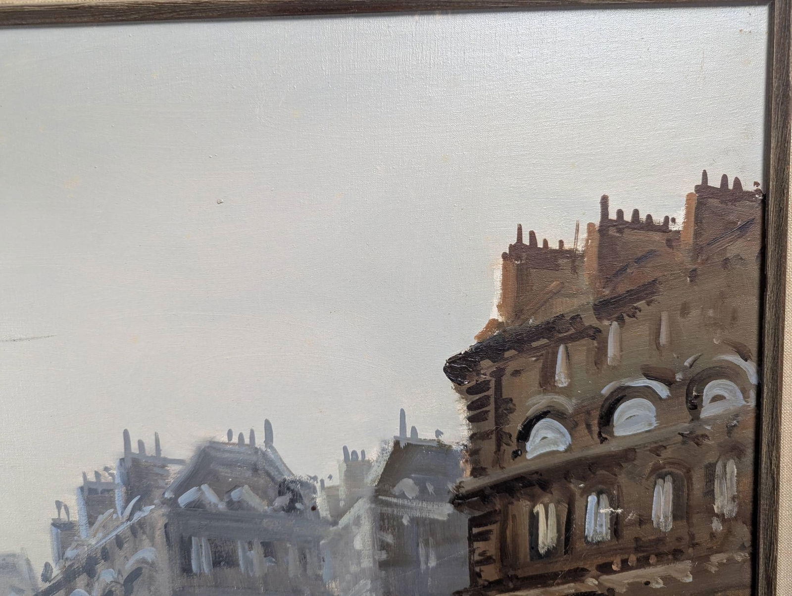 Oil on Canvas Parisian Street Scene by Antonio DeVity in Impressionistic Style - 5