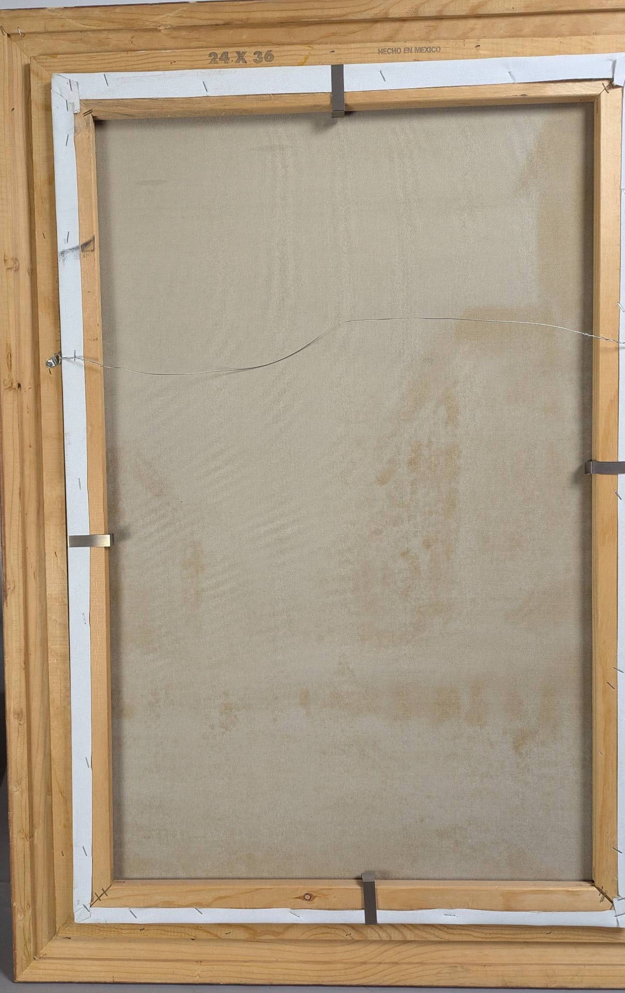 Painting Depicting a Street Scene with Eiffel Tower by Baracett - 14