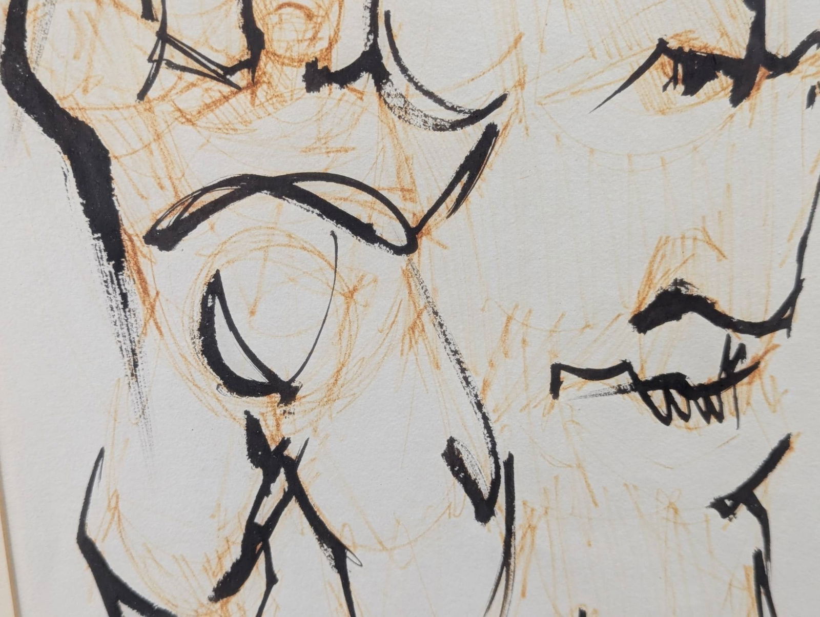 Abstract Ink Drawing by Willem de Kooning - 5