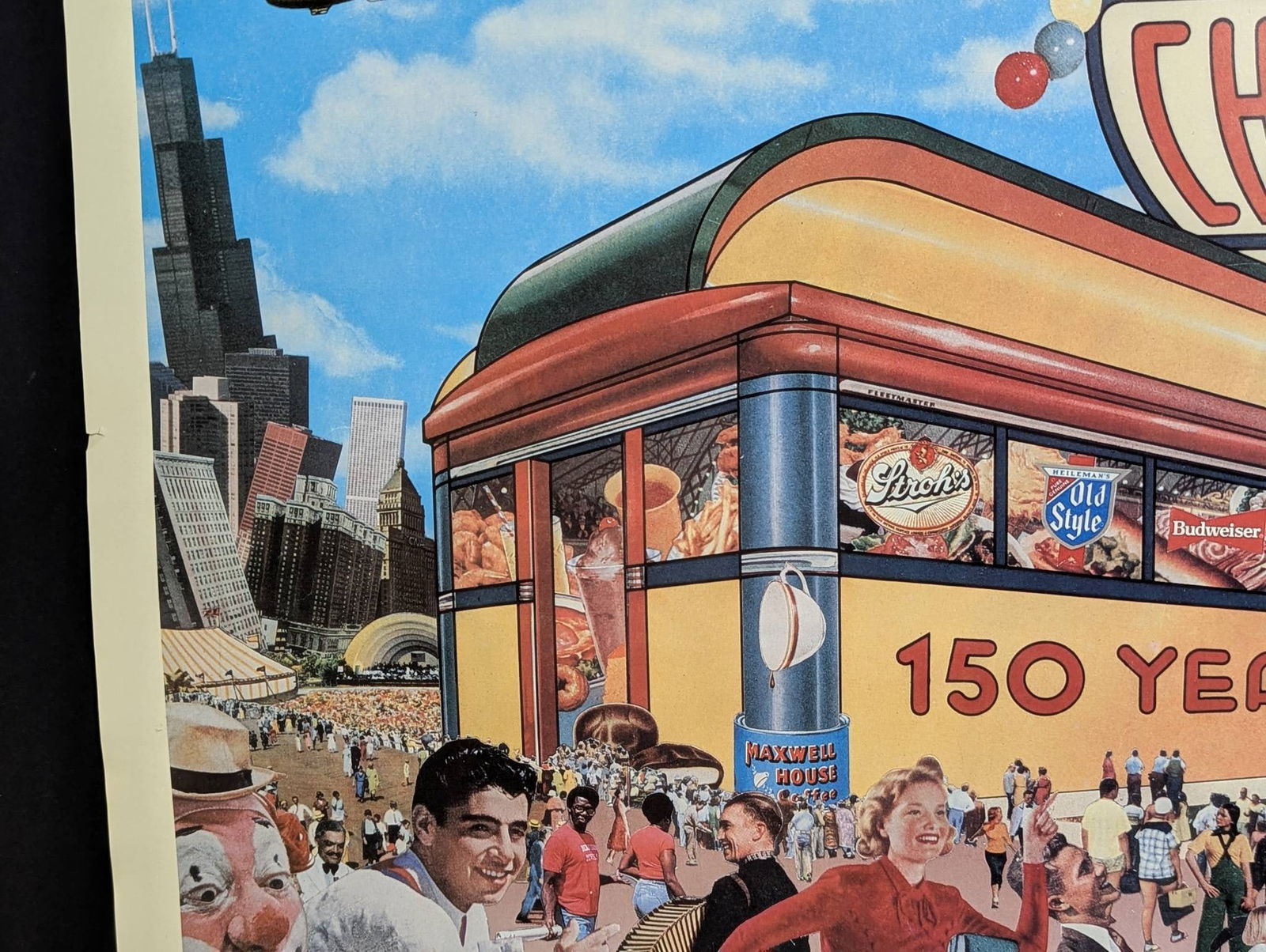 Taste of Chicago 1987 Poster Celebrating 150 Years - 5