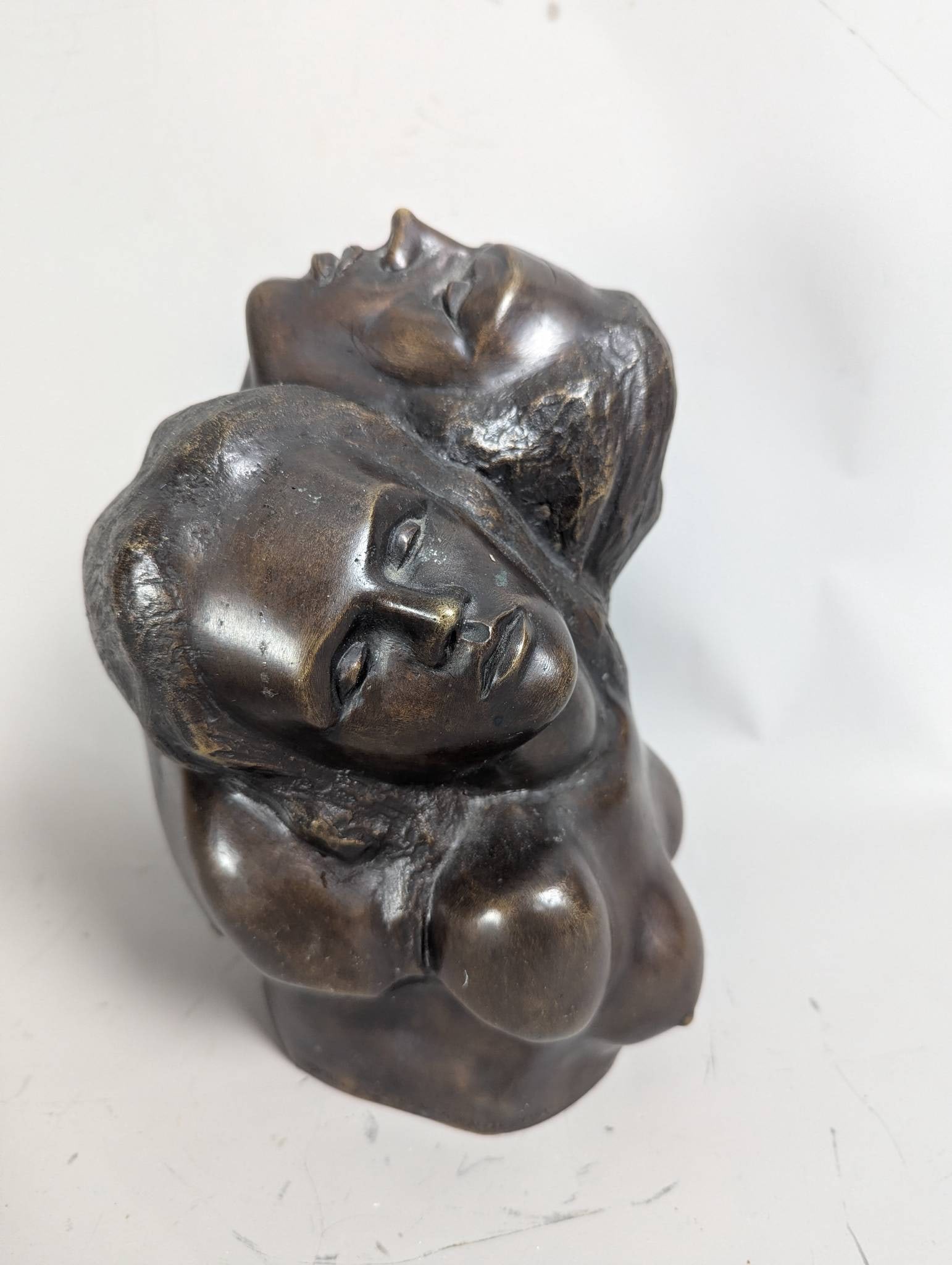 Bronze Sculpture Duo by Victor Salmones Signed Limited Edition - 2