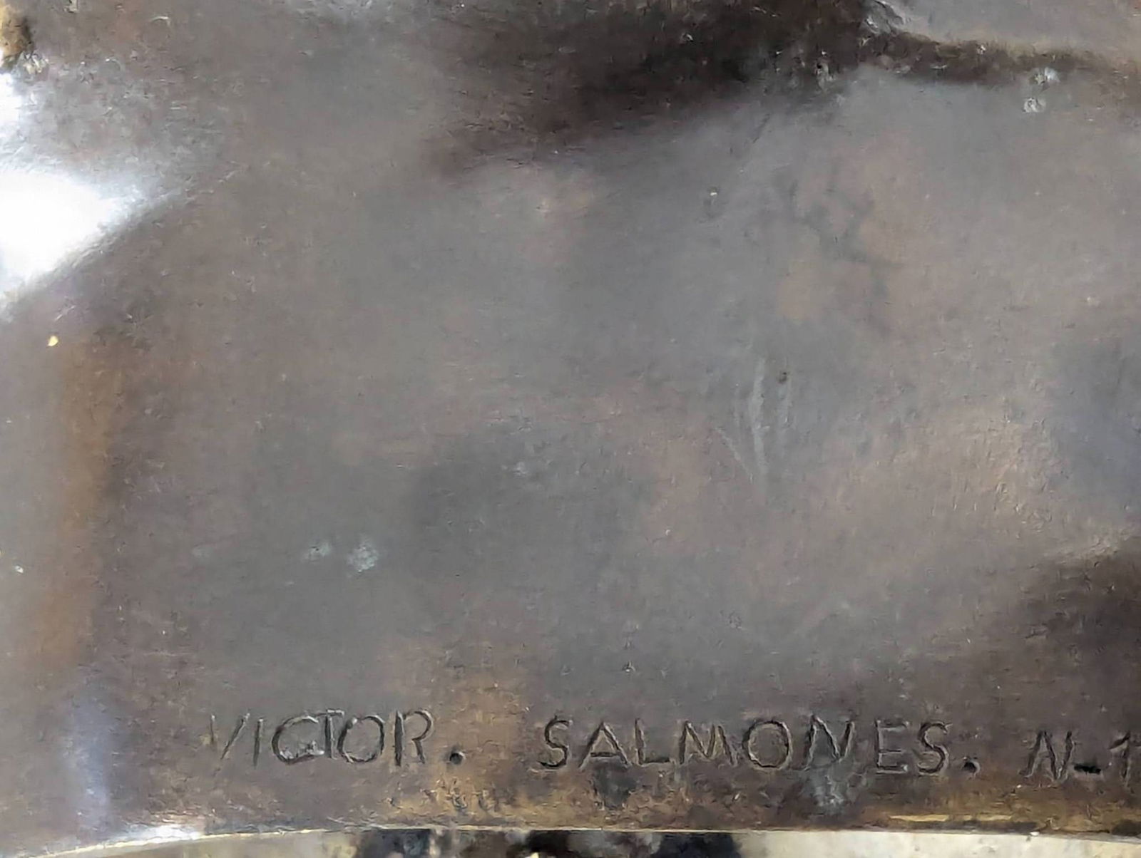 Bronze Sculpture Duo by Victor Salmones Signed Limited Edition - 7