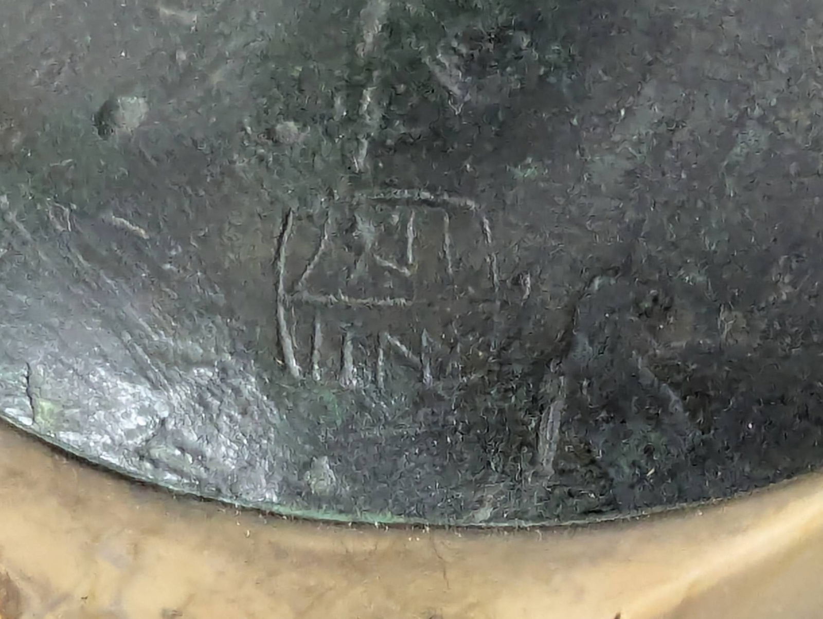 Signed Bronze Angel Sculpture on Marble Base - 8