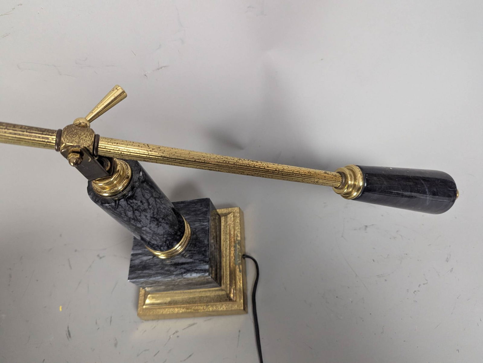 House of Troy Counter-Balance Piano or Desk Lamp with Brass and Marble - 3