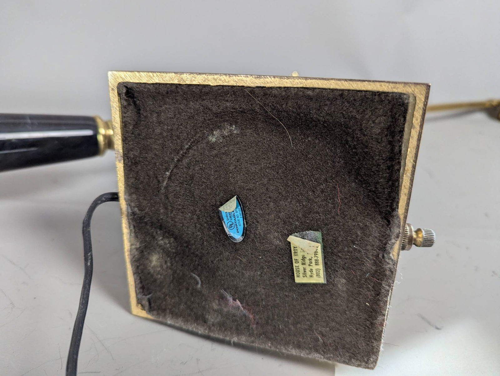 House of Troy Counter-Balance Piano or Desk Lamp with Brass and Marble - 7