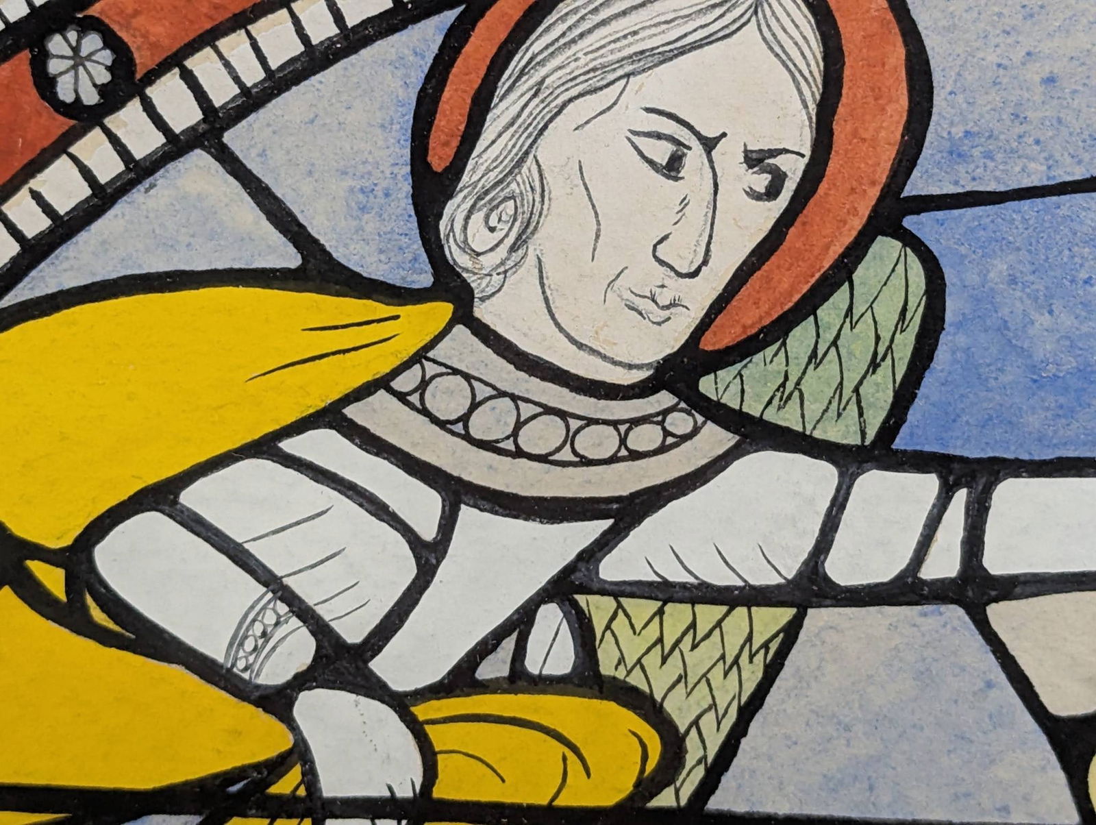 1976 Color Drawing Depicting the Annunciation to the Shepherds by Rasco - 10