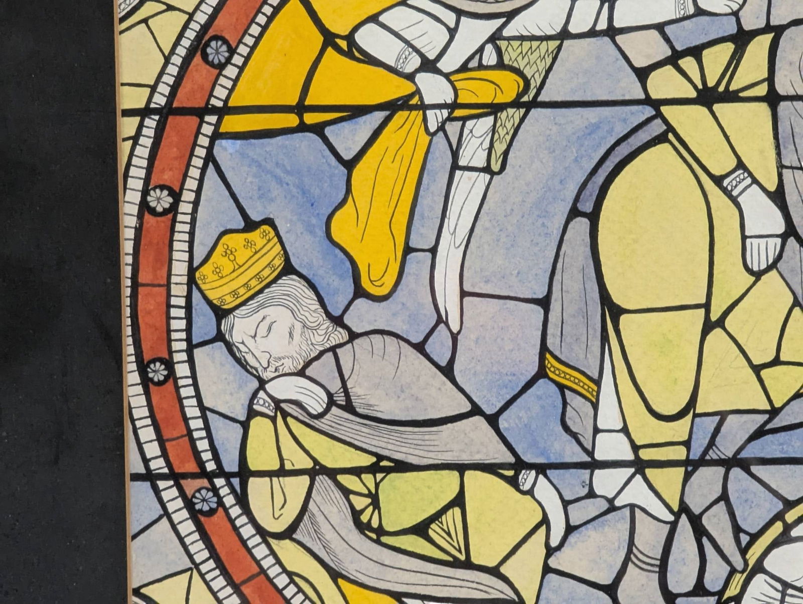 1976 Color Drawing Depicting the Annunciation to the Shepherds by Rasco - 5