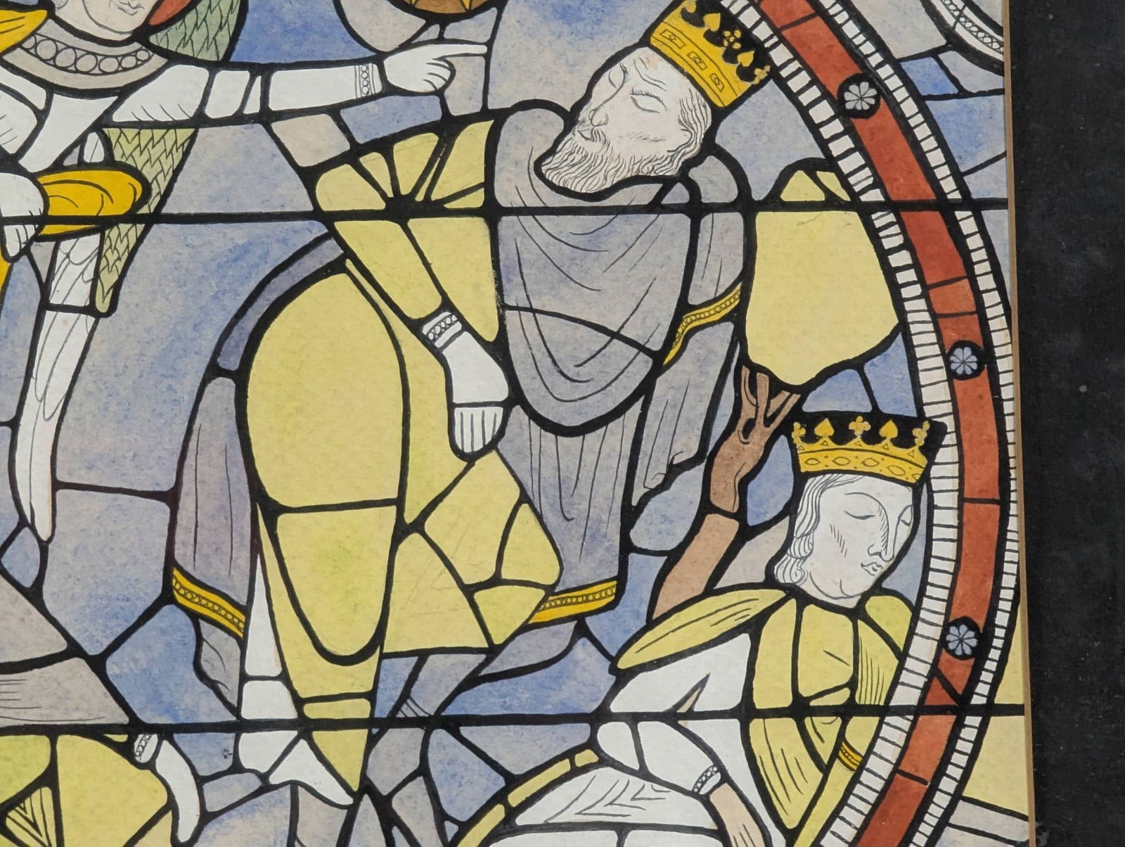 1976 Color Drawing Depicting the Annunciation to the Shepherds by Rasco - 6