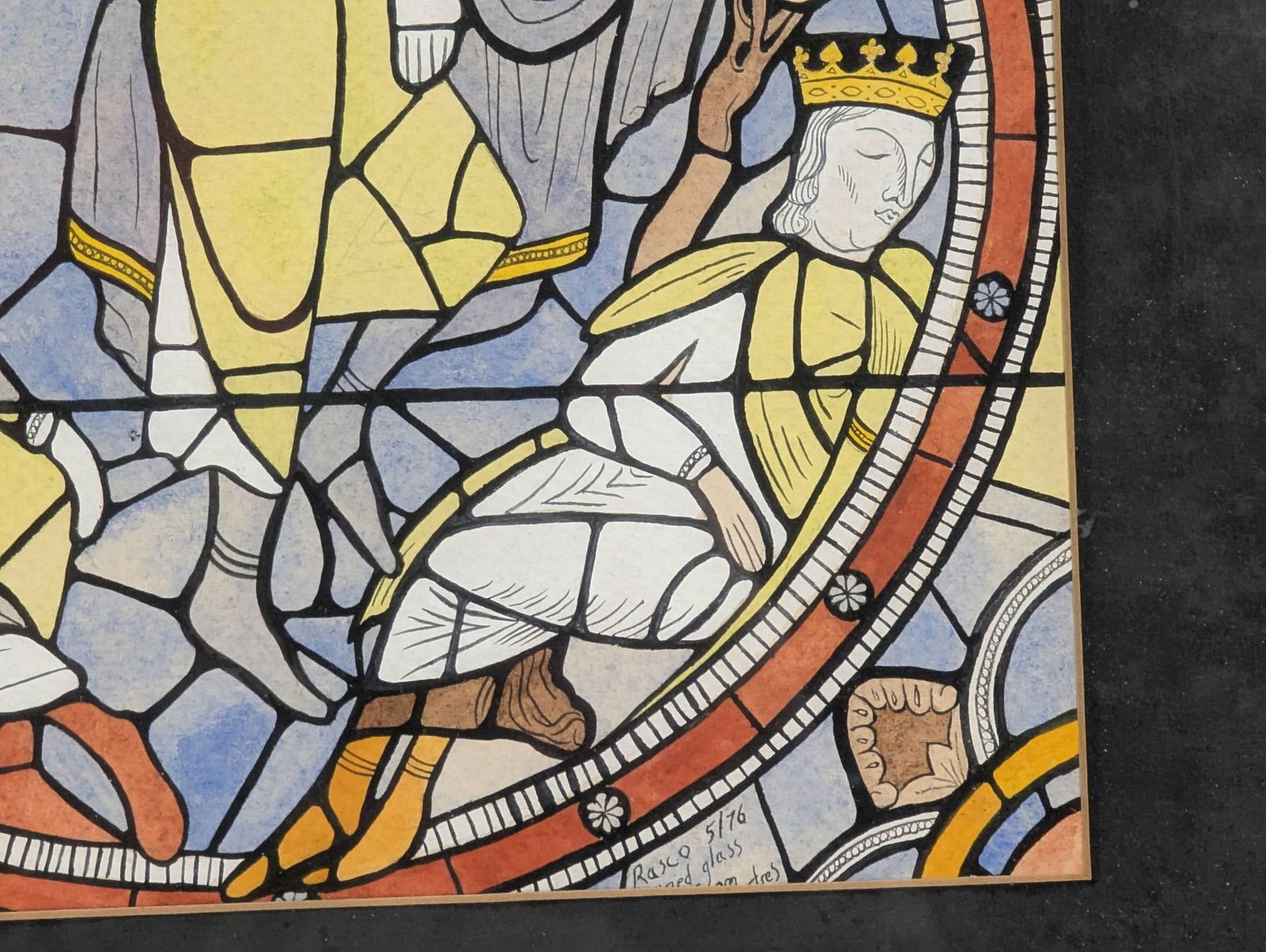 1976 Color Drawing Depicting the Annunciation to the Shepherds by Rasco - 8