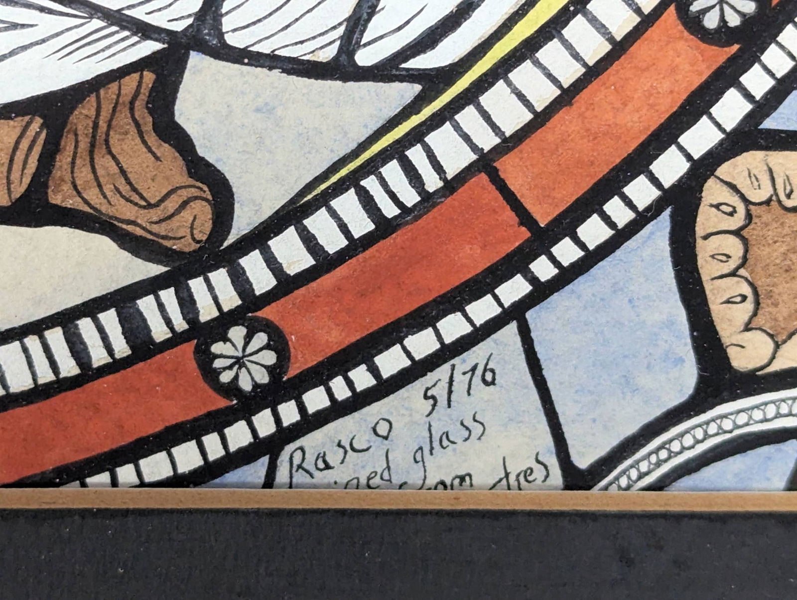 1976 Color Drawing Depicting the Annunciation to the Shepherds by Rasco - 9