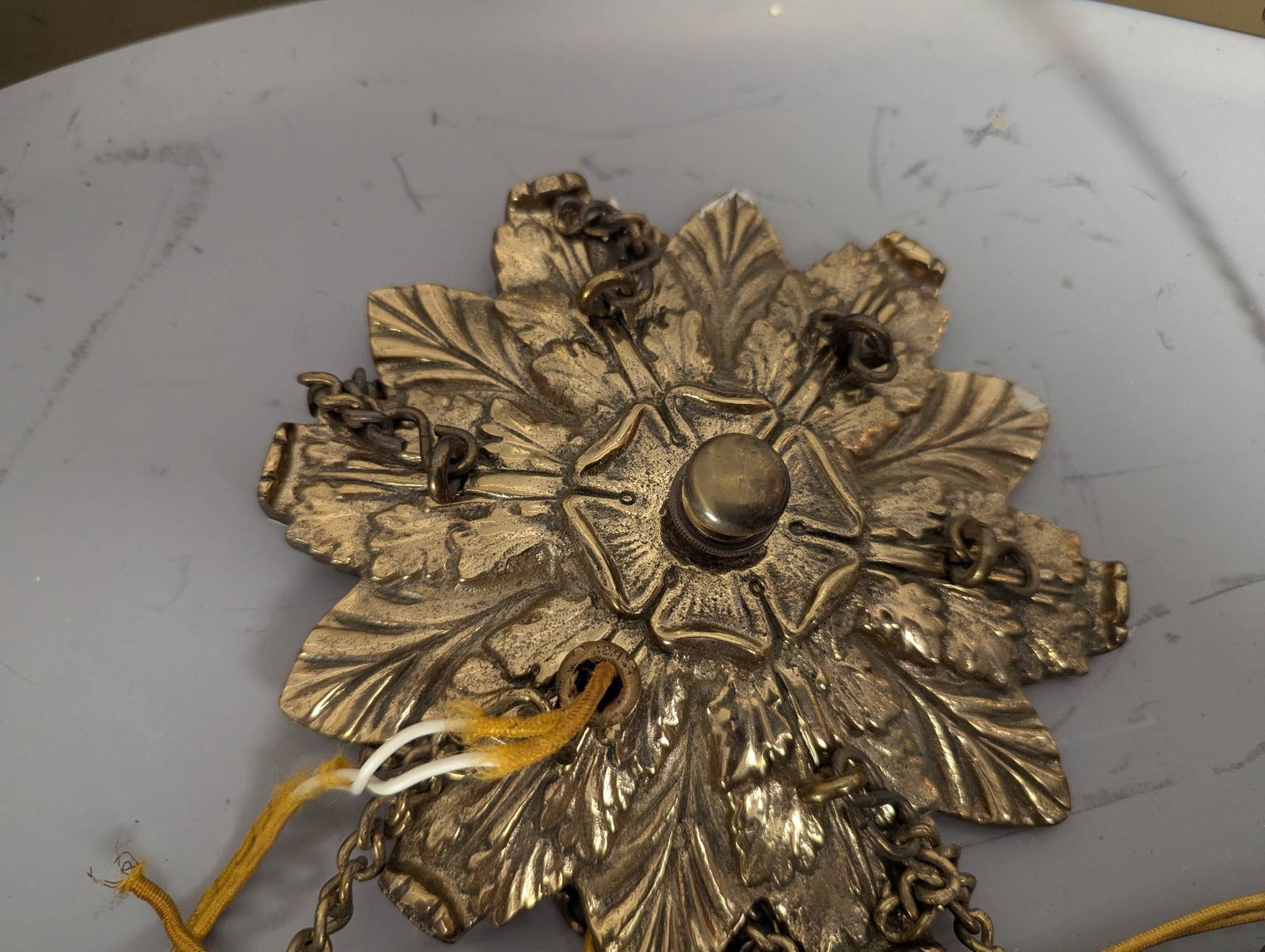 Oval Spanish Revival Chandelier with Eight Candle Holders - 3