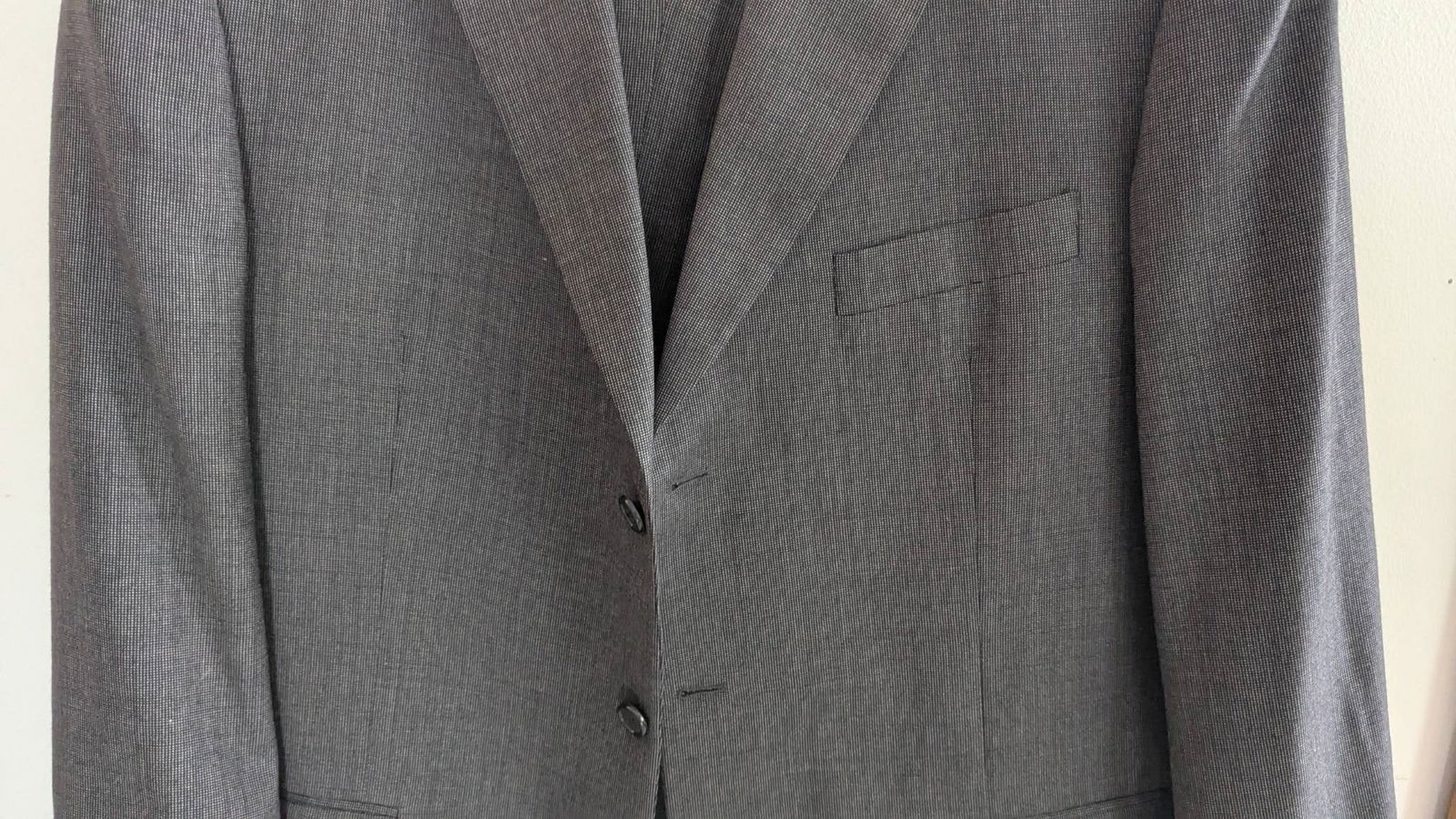 Burberry London Mens Suit in Dark Gray Wool - 3