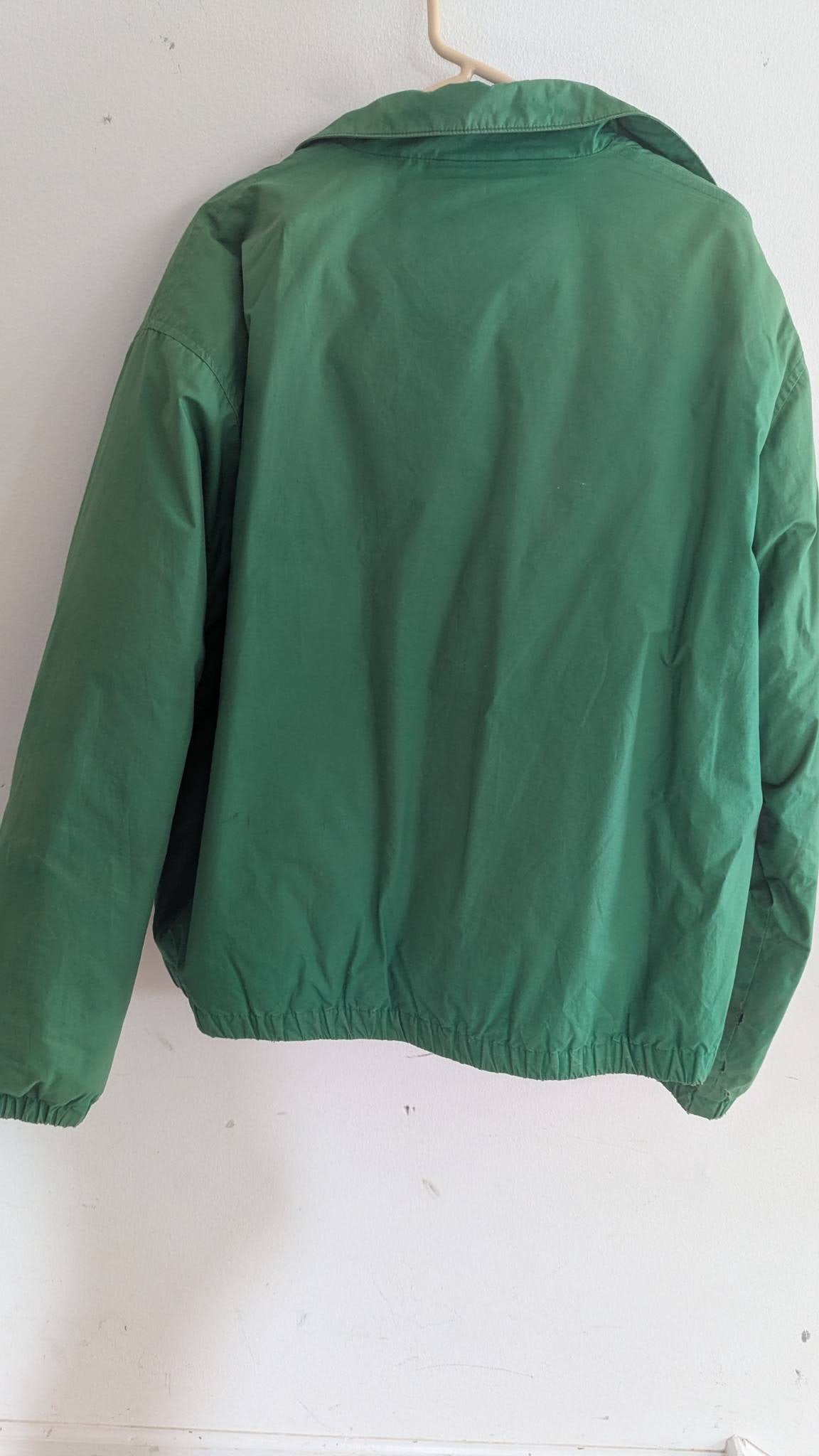 Vintage Polo by Ralph Lauren Green Jacket with Zip Closure and Elastic Hem - 6
