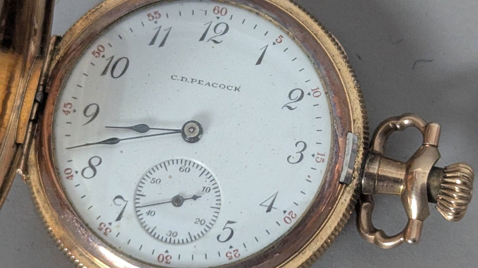 Gold Filled Pocket Watch by Elgin for C D Peacock - 2