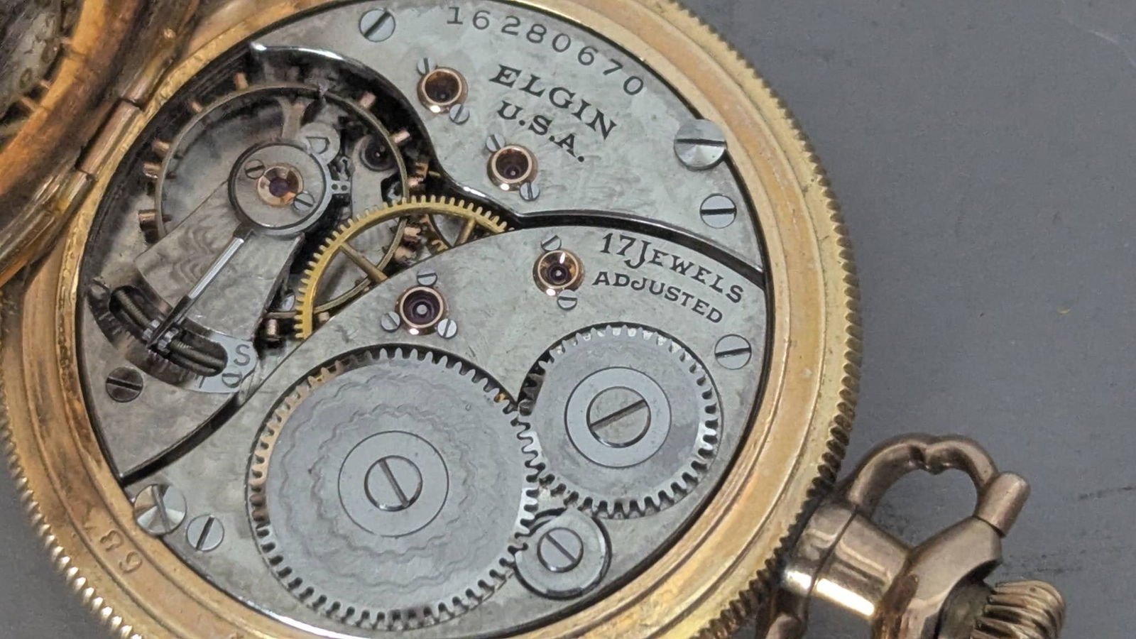 Gold Filled Pocket Watch by Elgin for C D Peacock - 7