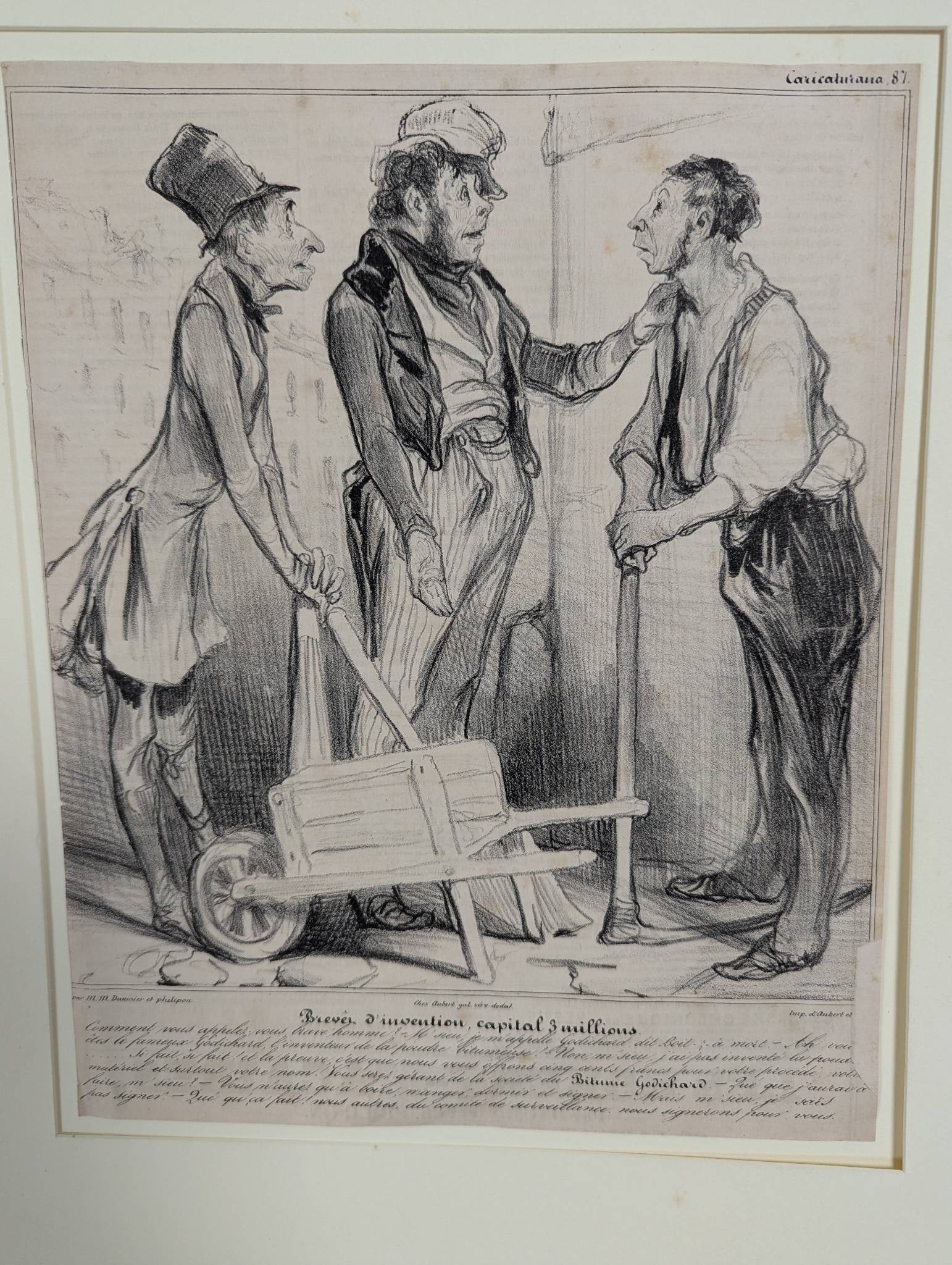Four c1830â€™s Etchings Depicting Various Social Scenes by Honroe Daumier - 2