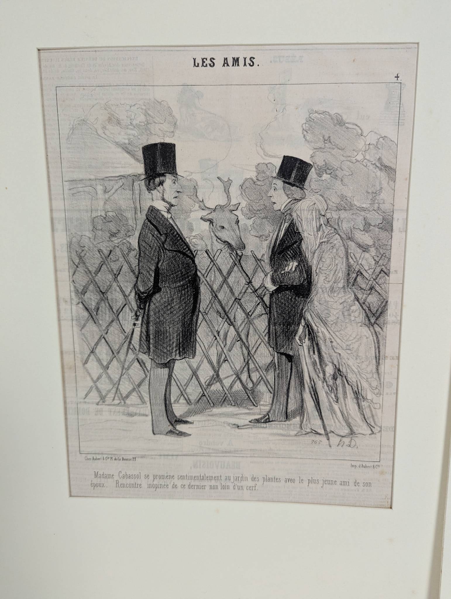 Four c1830â€™s Etchings Depicting Various Social Scenes by Honroe Daumier - 3