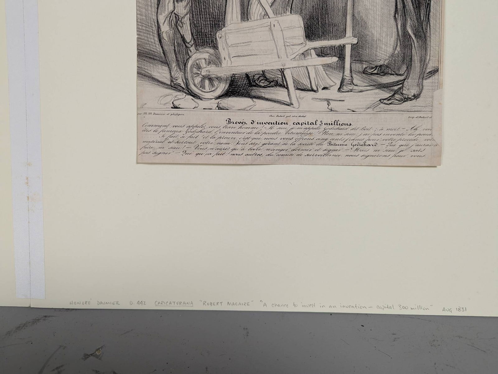 Four c1830â€™s Etchings Depicting Various Social Scenes by Honroe Daumier - 8