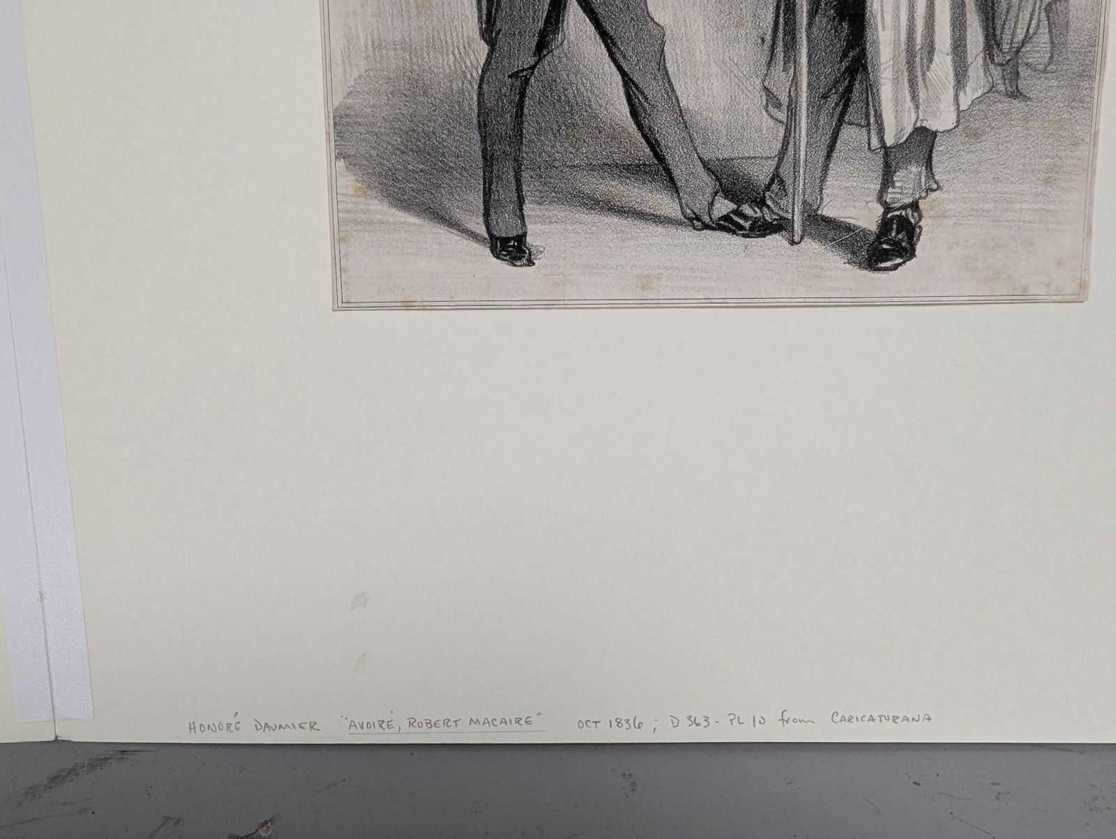 Four c1830â€™s Etchings Depicting Various Social Scenes by Honroe Daumier - 9