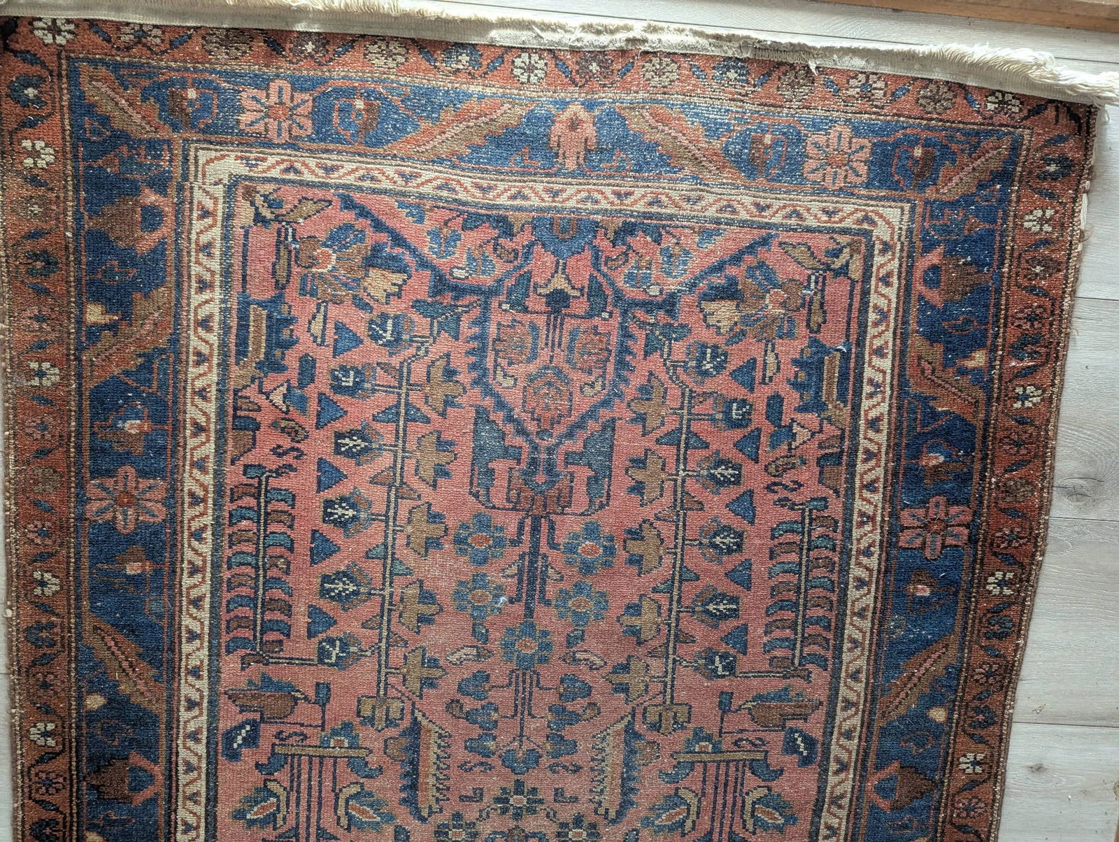 Handmade Persian Hamadan or Afshar Wool Area Rug - 2