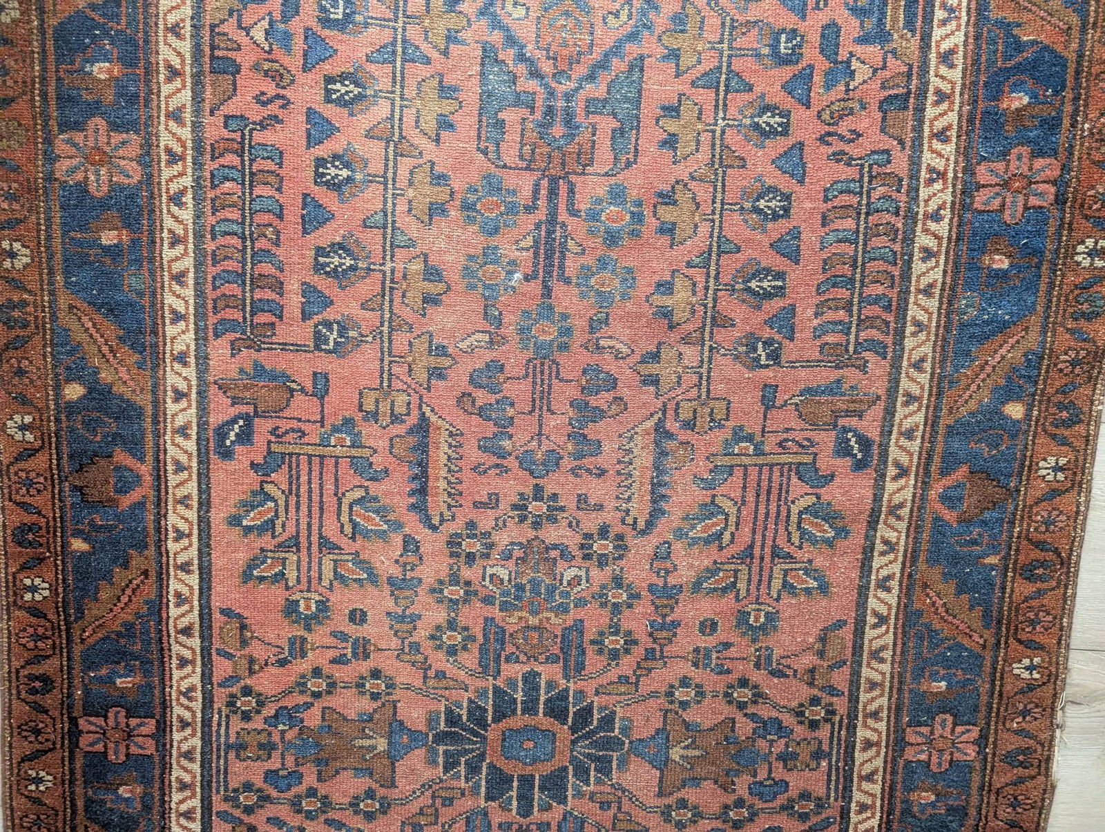 Handmade Persian Hamadan or Afshar Wool Area Rug - 3