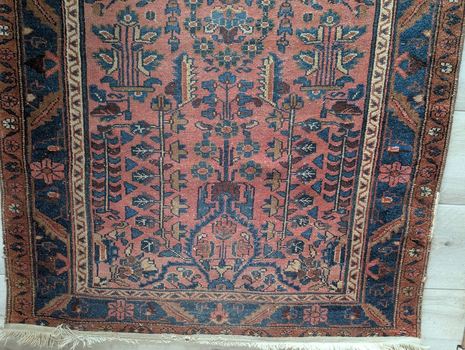 Handmade Persian Hamadan or Afshar Wool Area Rug - 5