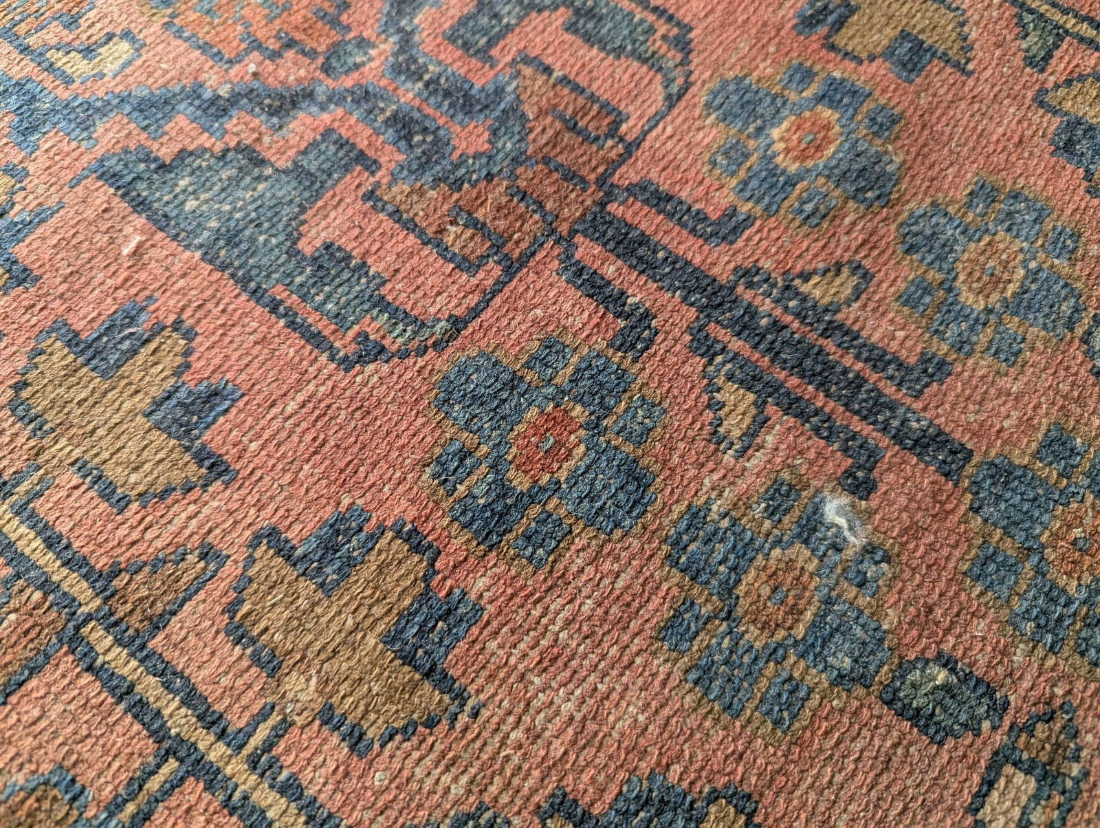 Handmade Persian Hamadan or Afshar Wool Area Rug - 7