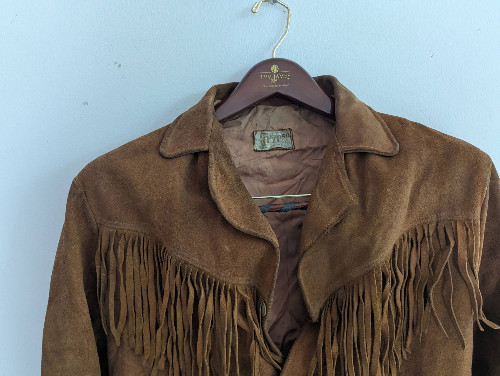 Vintage Brown Suede Fringe Western Jacket Likely from the 1960s or 1970s - 2