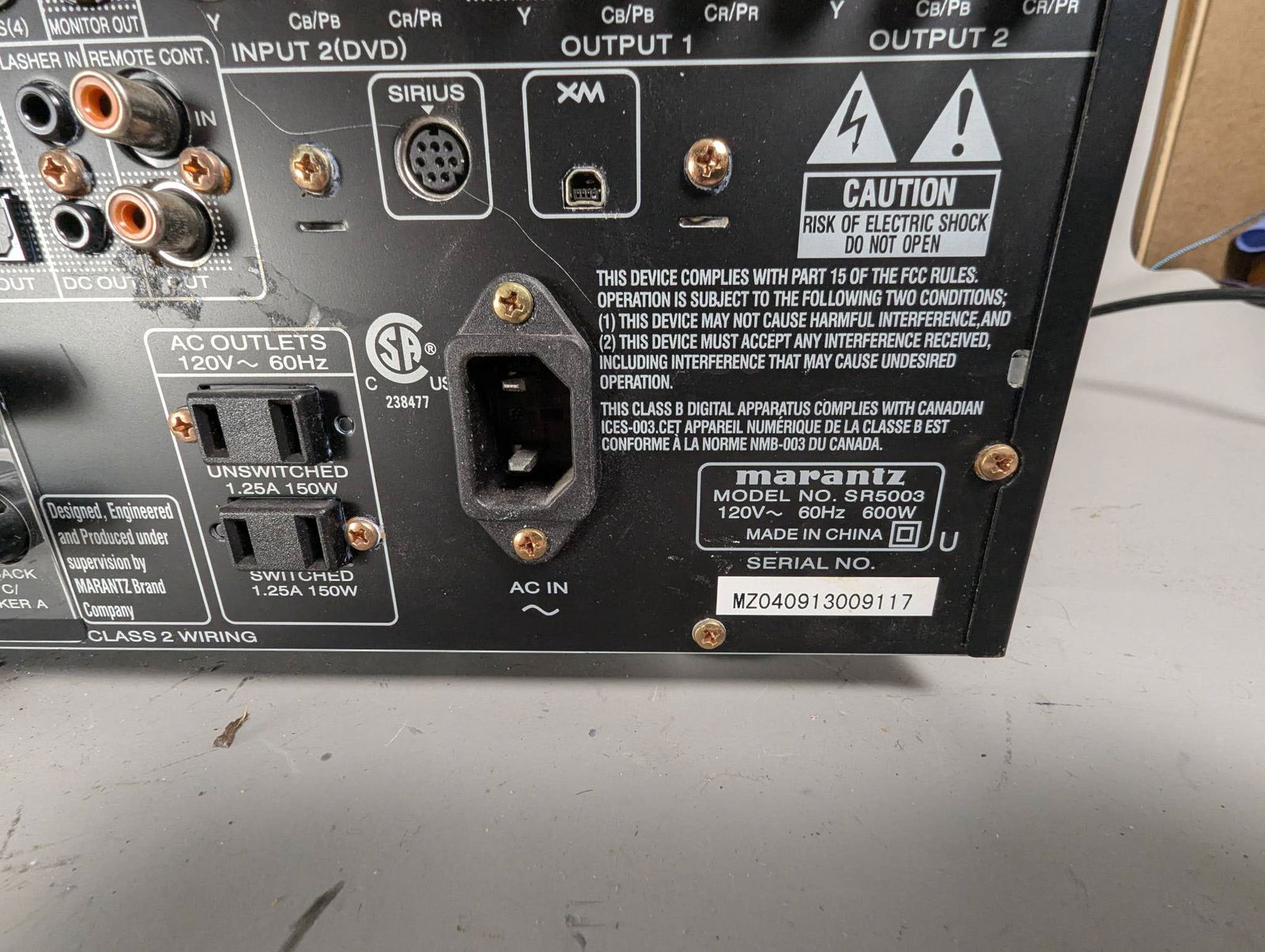 Marantz AV Surround Receiver SR5005 Black Unit - 9