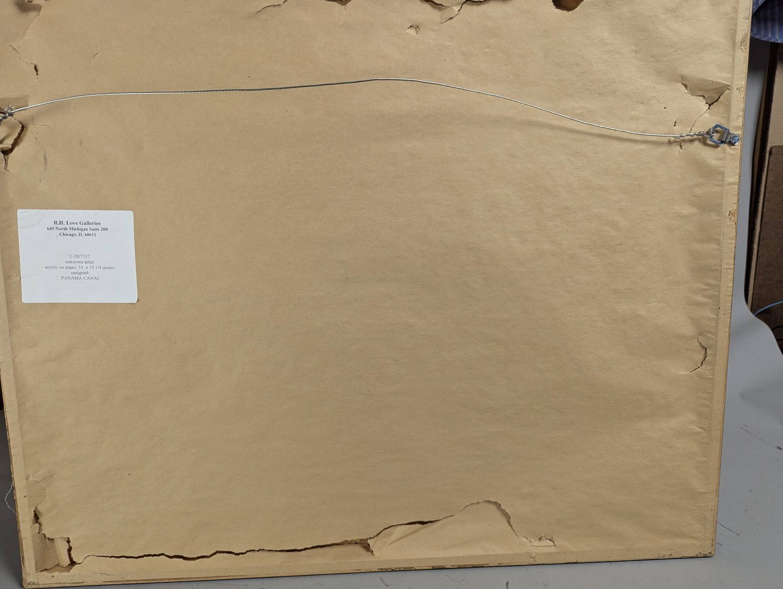 Acrylic on Paper Depicting Various Scenes of Panama Canal Construction in Frame - 13