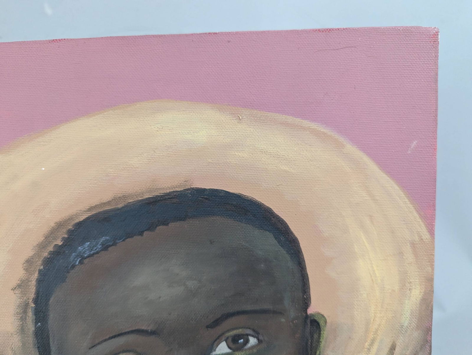 Painting of a Man in a Straw Hat by Sheehan - 3