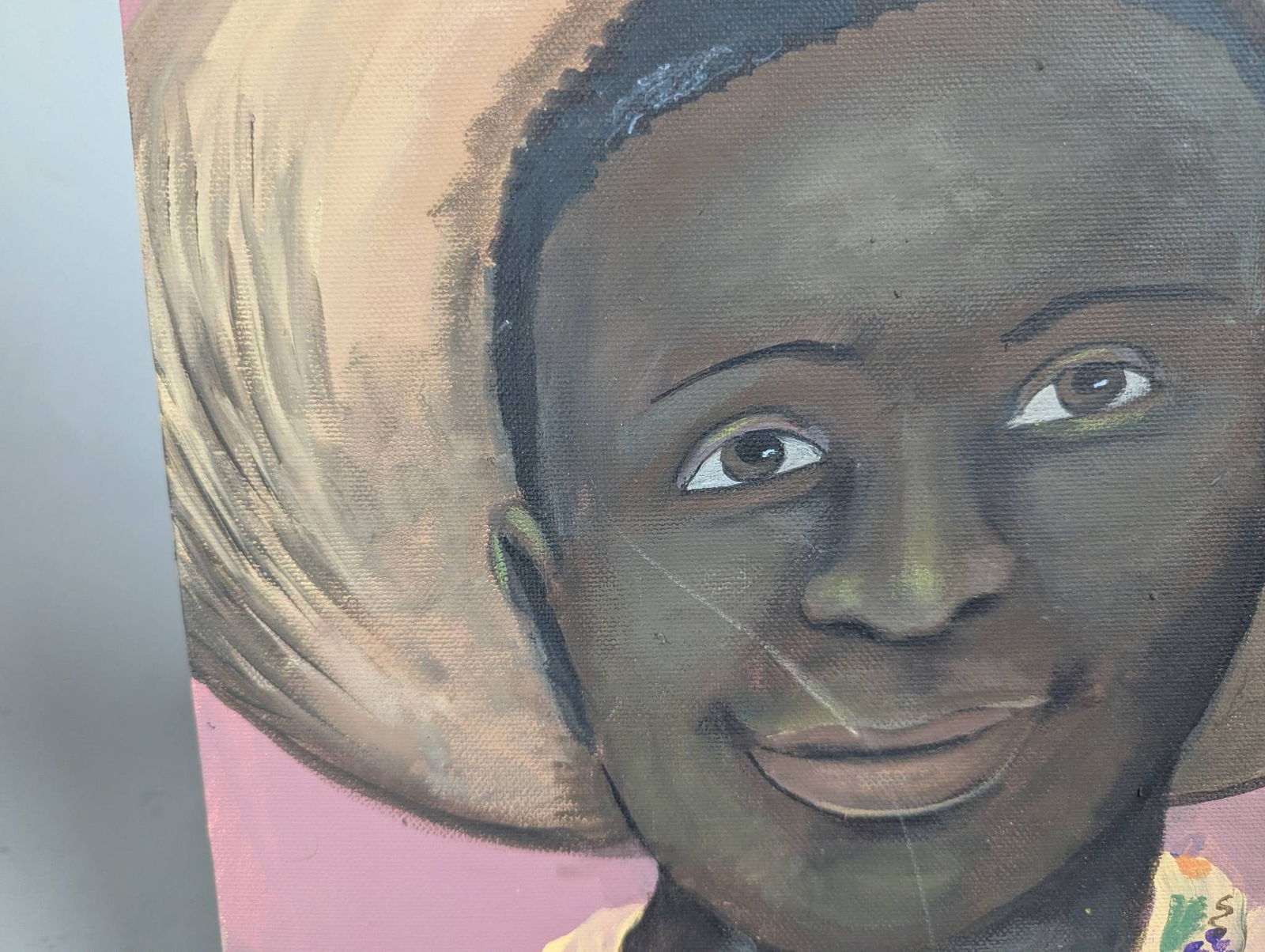 Painting of a Man in a Straw Hat by Sheehan - 4