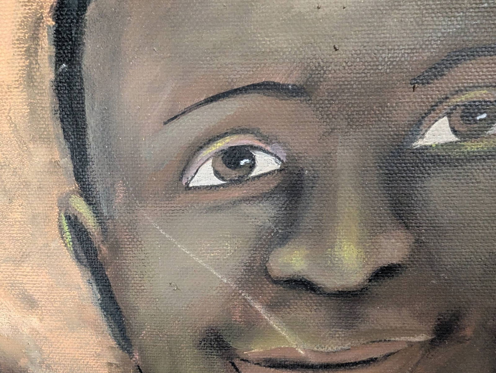 Painting of a Man in a Straw Hat by Sheehan - 9