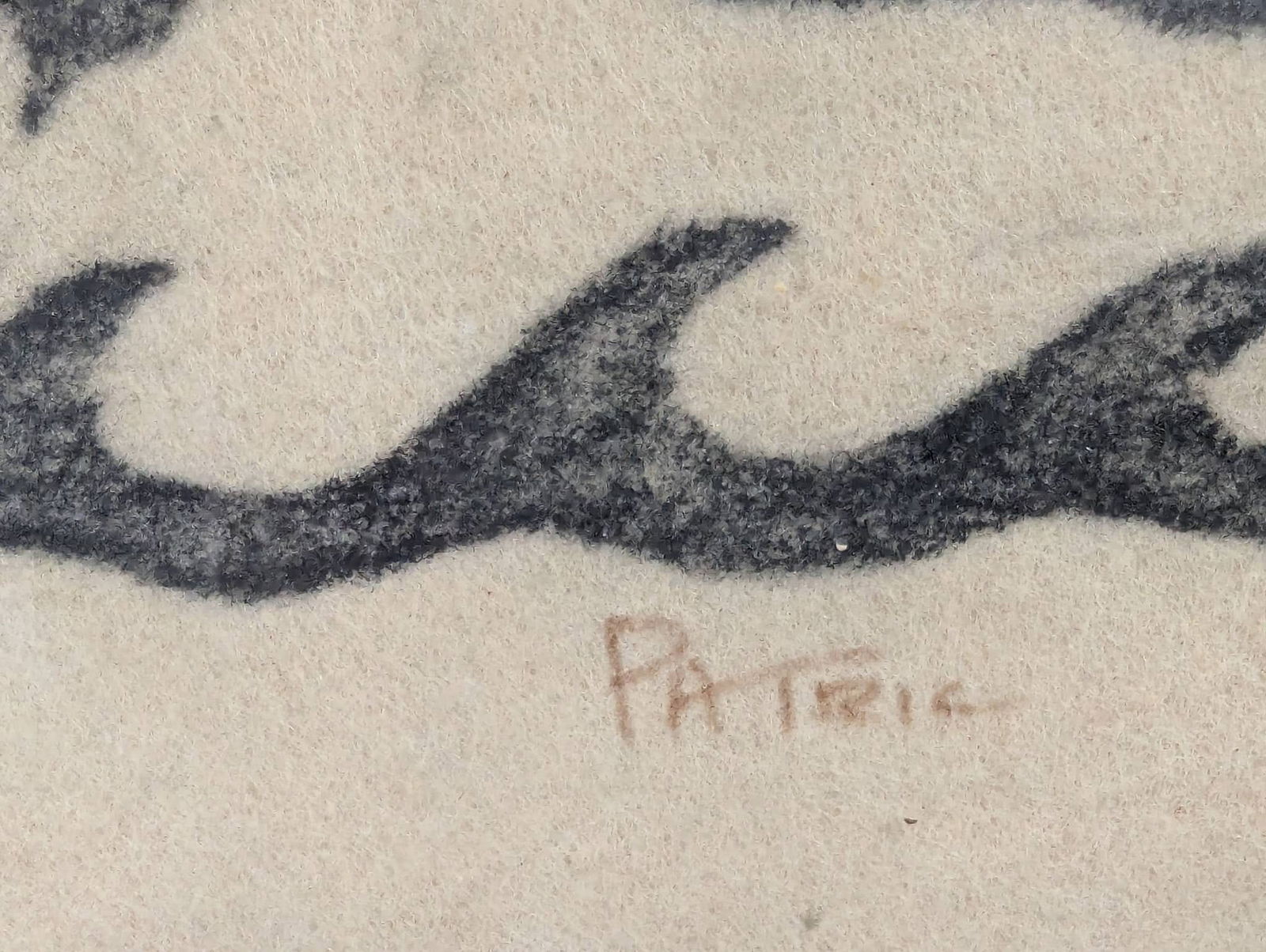 Mid-Century Modernist Tribal Abstract Hand-Pulled Print Signed Patric - 8