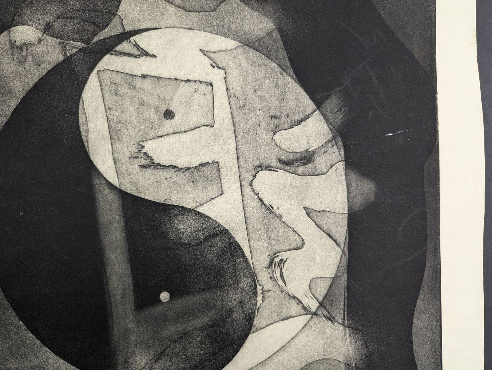 Etching Titled Flowing by Judith Anderson Dated 1978 - 5