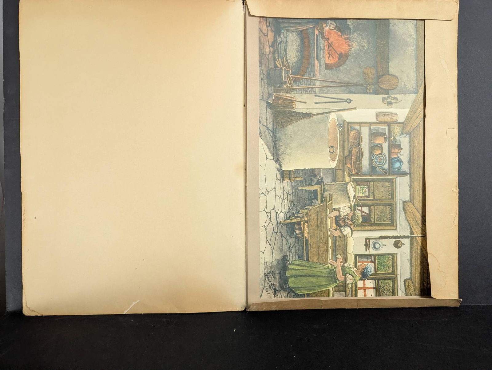 Skanska Folklivsbild by Frans Lindberg Depicting Scanian Folk Life - 8