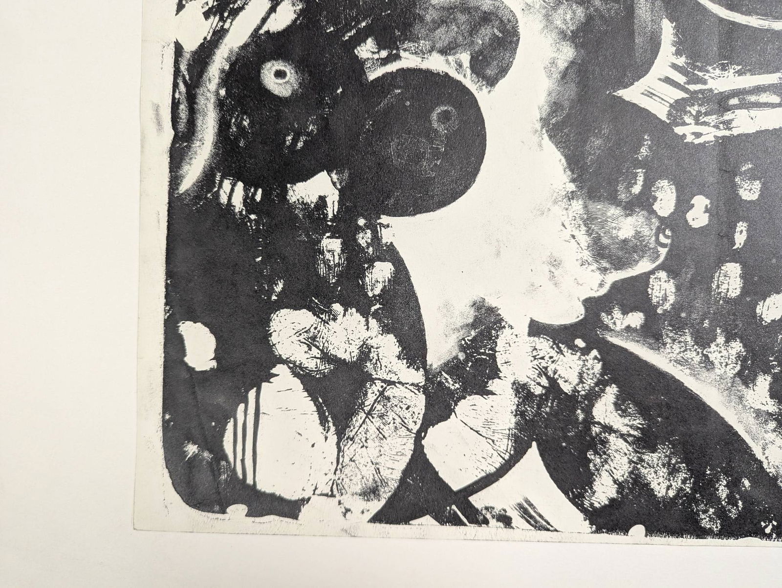 Joan Miro Style Lithograph Marked J Annonay of Abstract Forms - 6