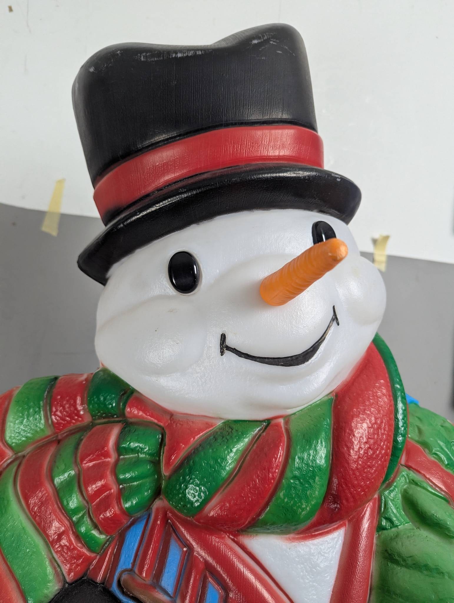 Vintage Frosty Snowman with Cane and Top Hat - 2