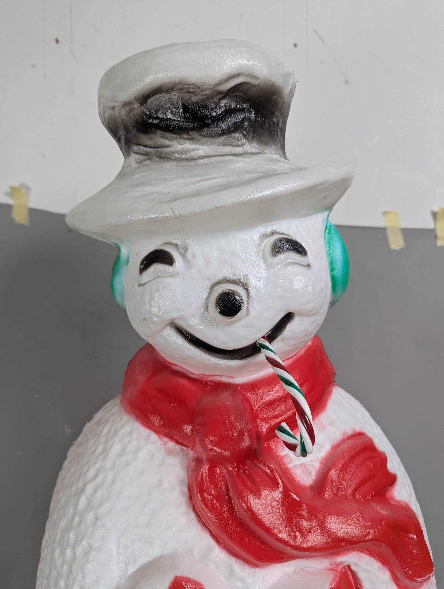 Union Products Dimpled Snowman Blow Mold Lighted Christmas Decoration - 2