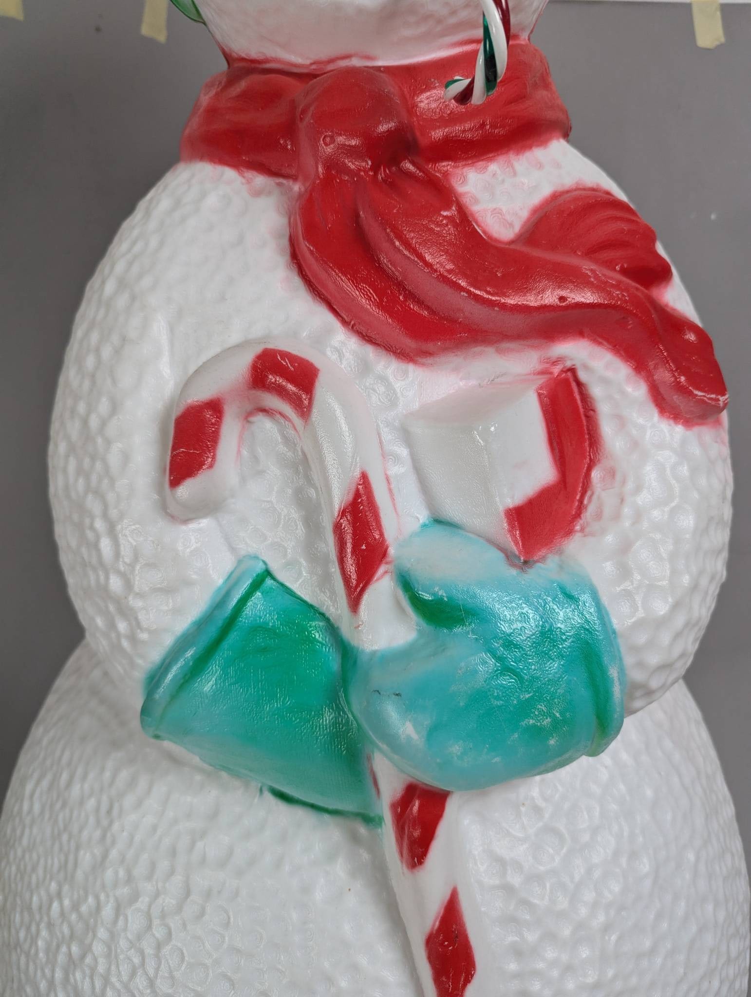 Union Products Dimpled Snowman Blow Mold Lighted Christmas Decoration - 3