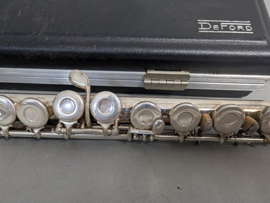 W.T. Armstrong Student Flute with DeFord Case Silver Plated Musical Instrument Set - 3